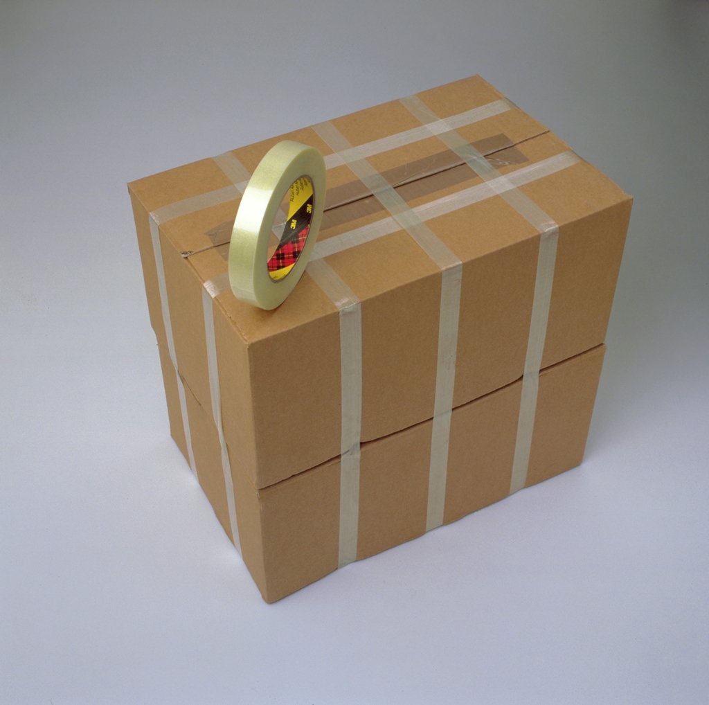 Scotch Filament Tape 893 Clear, 18 mm x 55 m, Conveniently Packaged (Pack of 4)