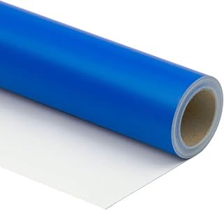 RUSPEPA Royal Blue Wrapping Paper Solid Color for Wedding, Birthday, Shower, Congrats, and Holiday - 30 inches x 32.8 feet
