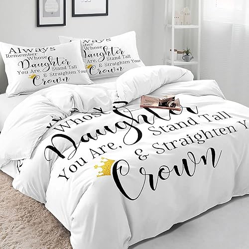 Miniatura 10 de VIVIHOME - Juego de cama floral de 3 piezas, funda de edredón tamaño King, funda de edredón blanca, ropa de cama para niñas, funda de edredón rosa,