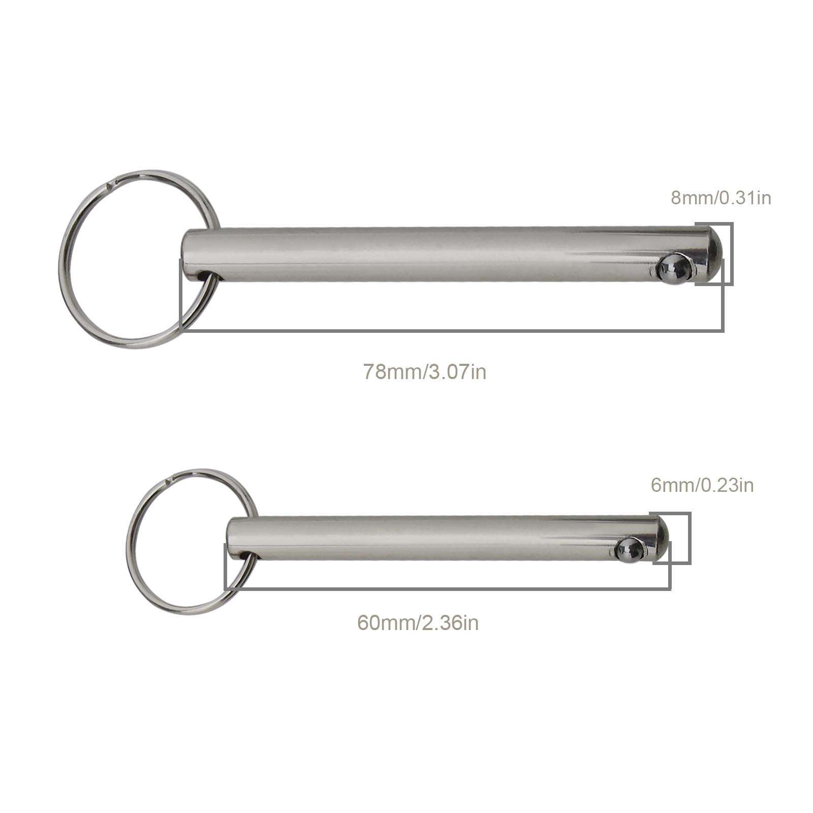 Amazon.co.jp: SING F LTD スプリング式ボールエンドサークルリング  