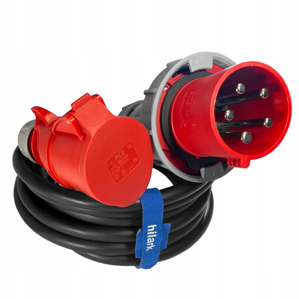 Hilark Cable Tech Przejściówka siłowa IP67 63A 5P na 32A 5P IP44 1M