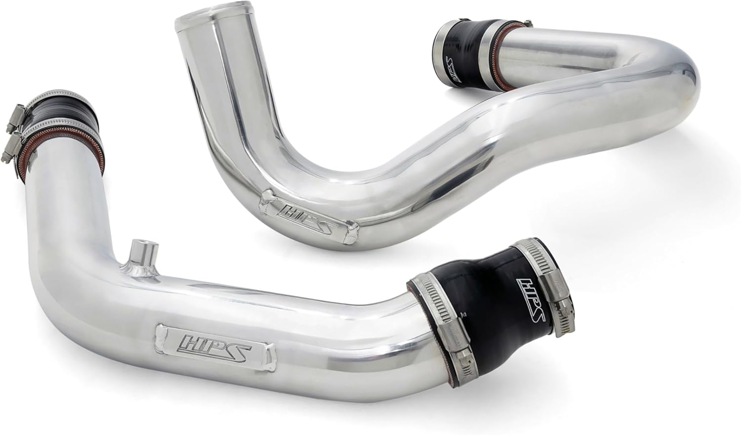 HPS Polish Intercooler Charge Pipe Kit Lower Hot Side and Cold Side Compatible for 2004-2005 Mazda Mazdaspeed Miata 1.8L Turbo, 17-152P