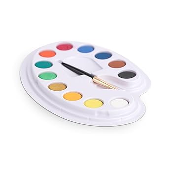 Camlin Kokuyo Student Water Color Cakes - 12 Shades