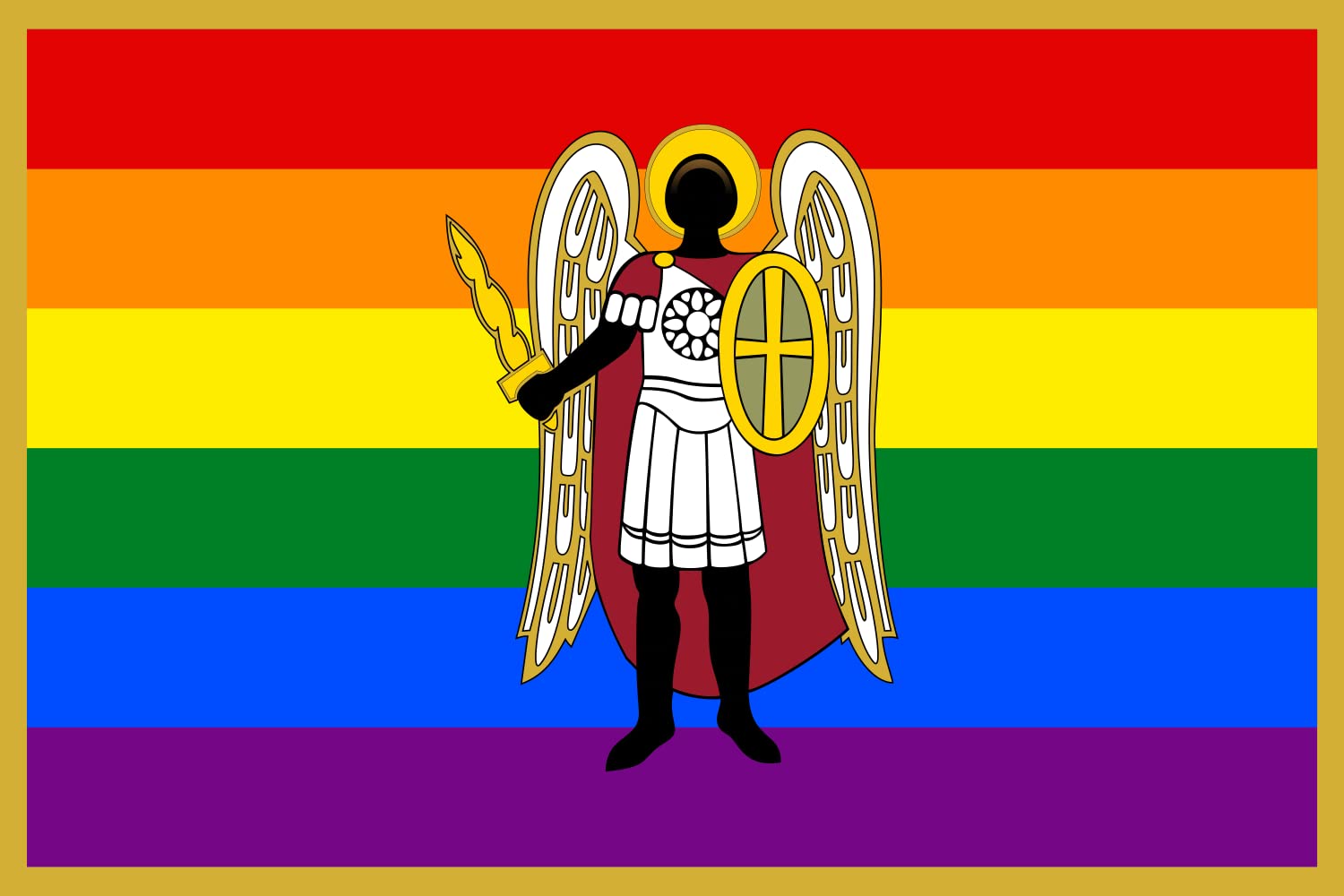 Drapeau LGBT pride de Kyiv Kurovskyi pour décorer vos défilés urbains