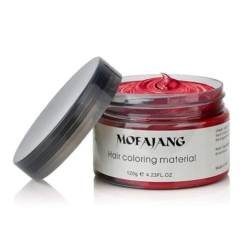Vista 35 de MOFAJANG - Tinte de cera unisex para el cabello, color crema, barro, pomada de peinado natural, lavable temporal, fiesta cosplay (blanco)