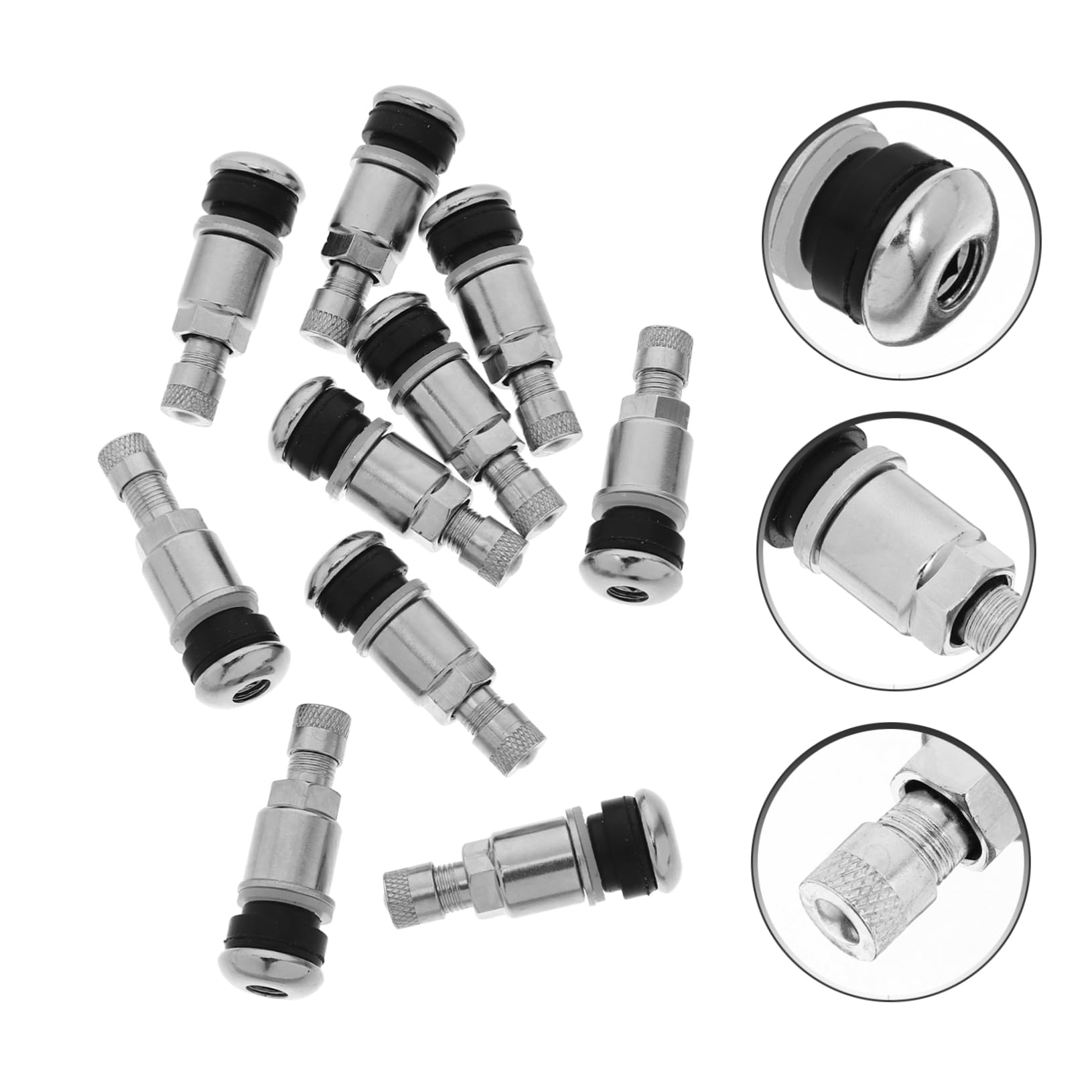 10pezzi Steli Valvola Pneumatici Tubeless in Resistenti e Anticorrosione Ricambio Bolt per Auto Camion e Rimorchi Installazione Facile e Duratura