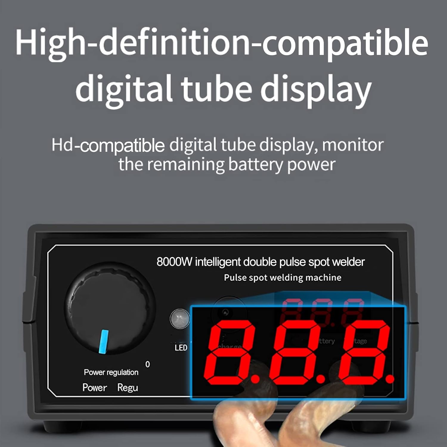 Portable Spot Welder DIY HD-Compatible Display Rechargeable Battery Spot Welder Home DIY Spot Welder Electronic Devices