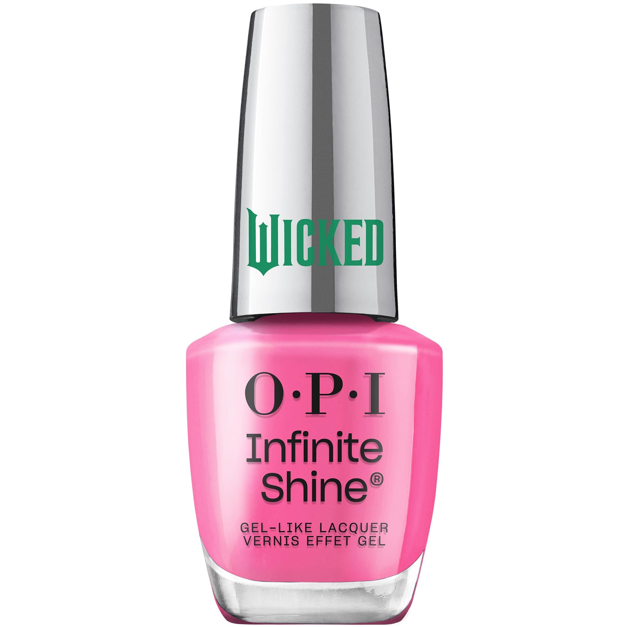 OPI x Wicked Ever-Effervescent Infinite Shine Nail Polish – Limited Edition Violet Purple Nail Varnish with Gold Shimmer, Long-Lasting, 15ml