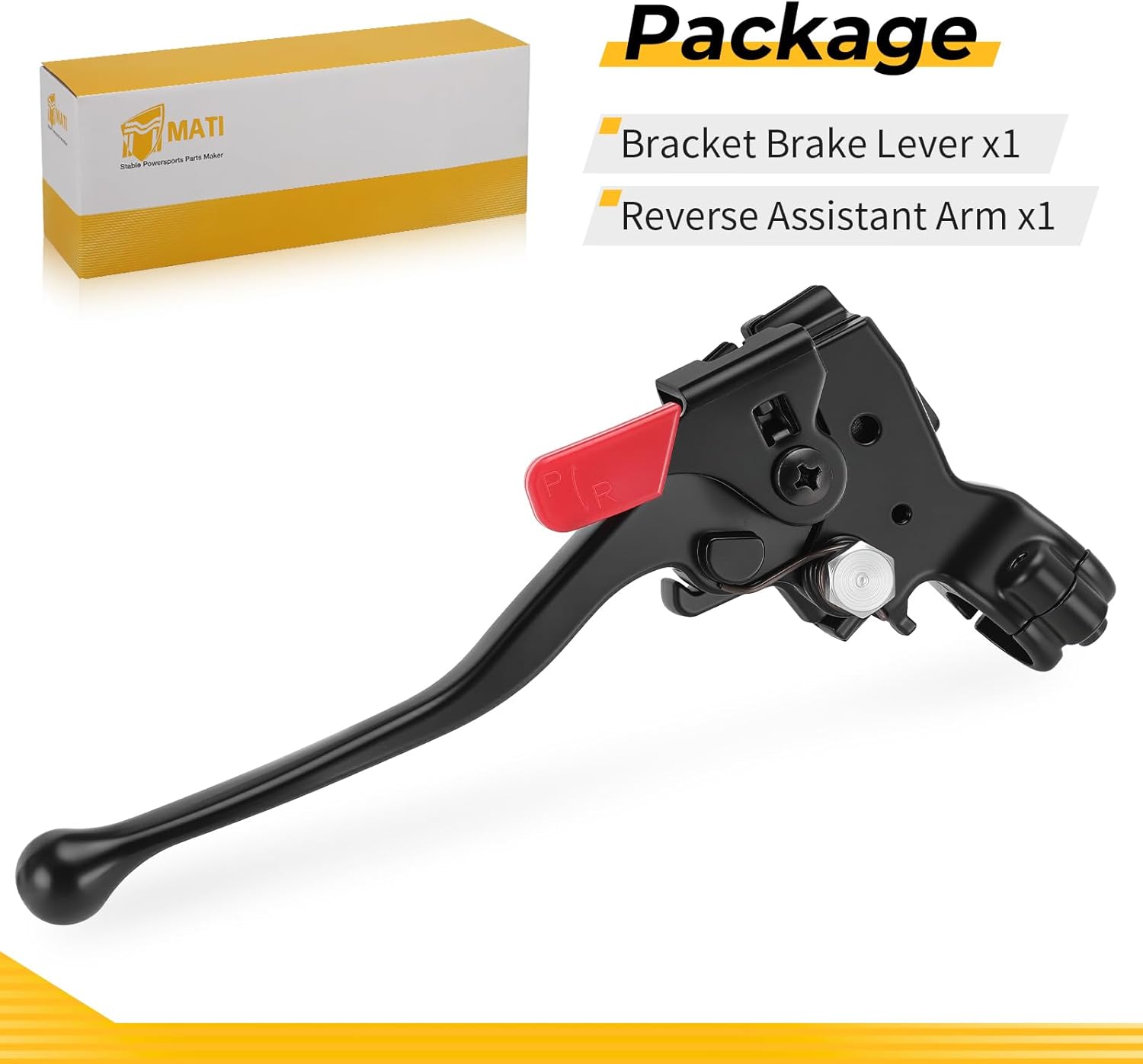 M MATI Rear Brake Lever Assembly for Honda Recon 250 2016-2024 Rancher 420 Rubicon Foreman 500 TRX250TE TRX420FA FE1 TE1 TRX500FA FE 2015-2019 53178-HR6-305 53178-HR6-A60 53172-HN5-M50