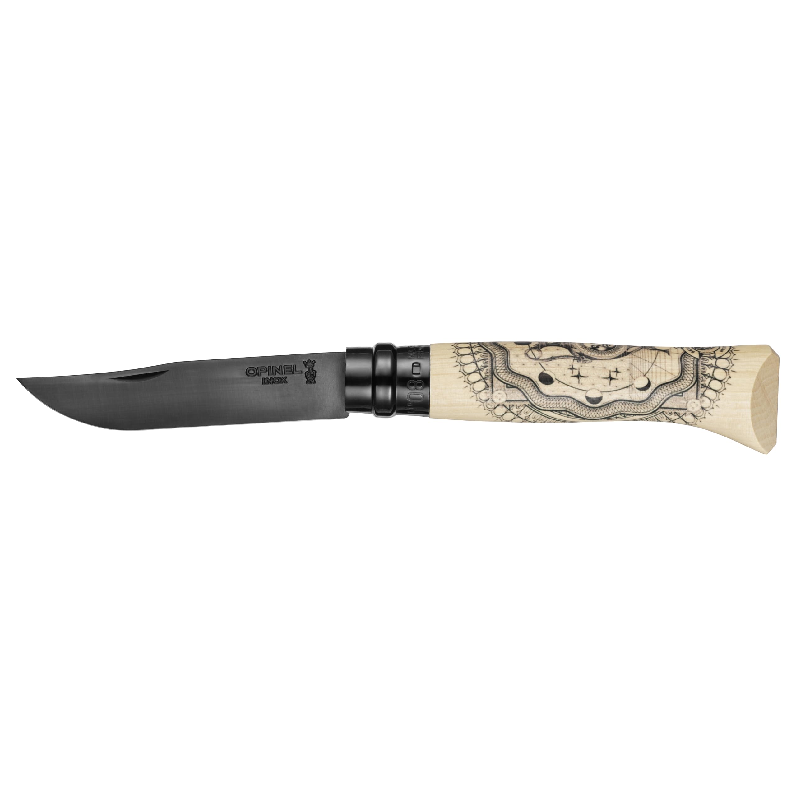 OPINEL - Couteau de poche édition limité lame noire N°08 Cosmos Benjamin Jeanjean