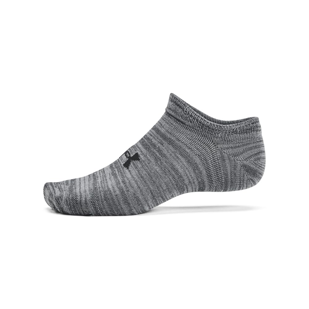 Under Armour Unisex Erwachsene Essential No Show Socken (6 Paar), (025) Castlerock/Castlerock/Anthrazit, Small – Ansicht 2
