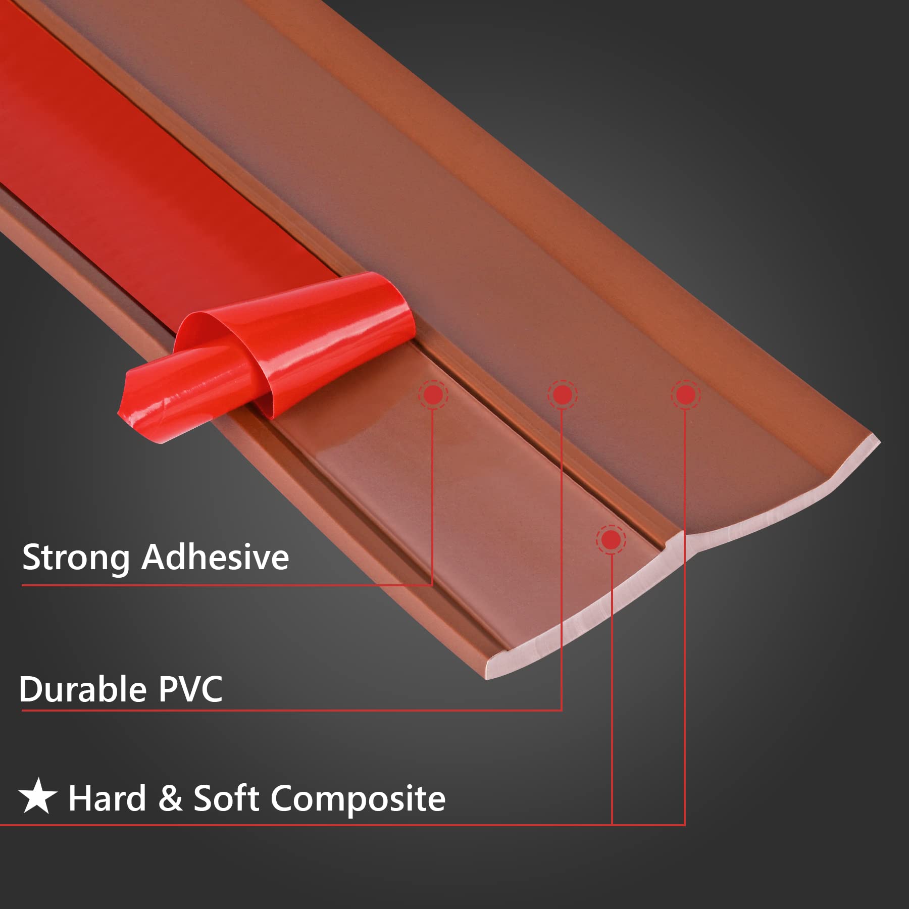 Garage Door Seal Top And Sides 36FT Universal PVC