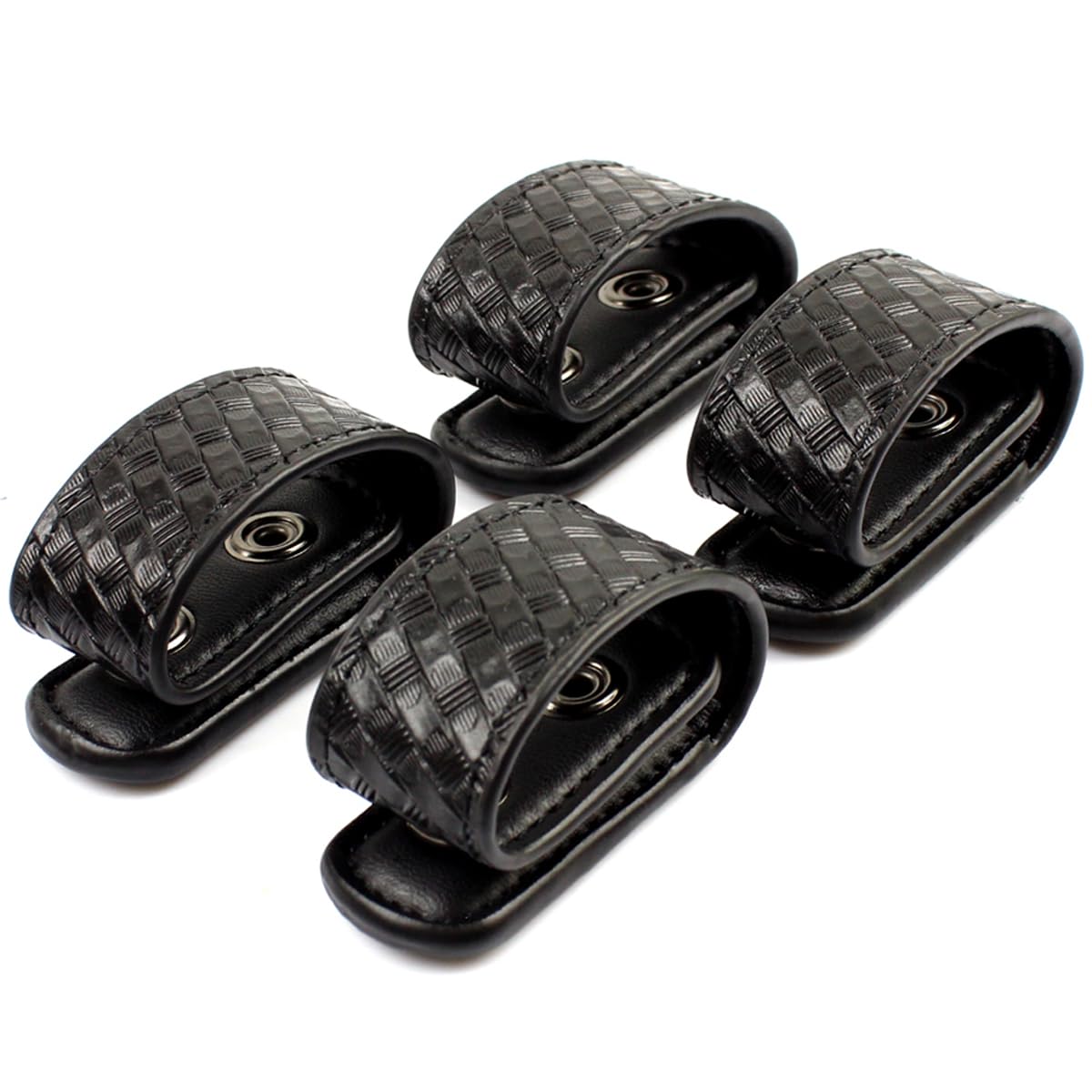 Double Snap Belt Keepers, Duty Keepers Fit 2.25" Duty Belt, 4-Pack
