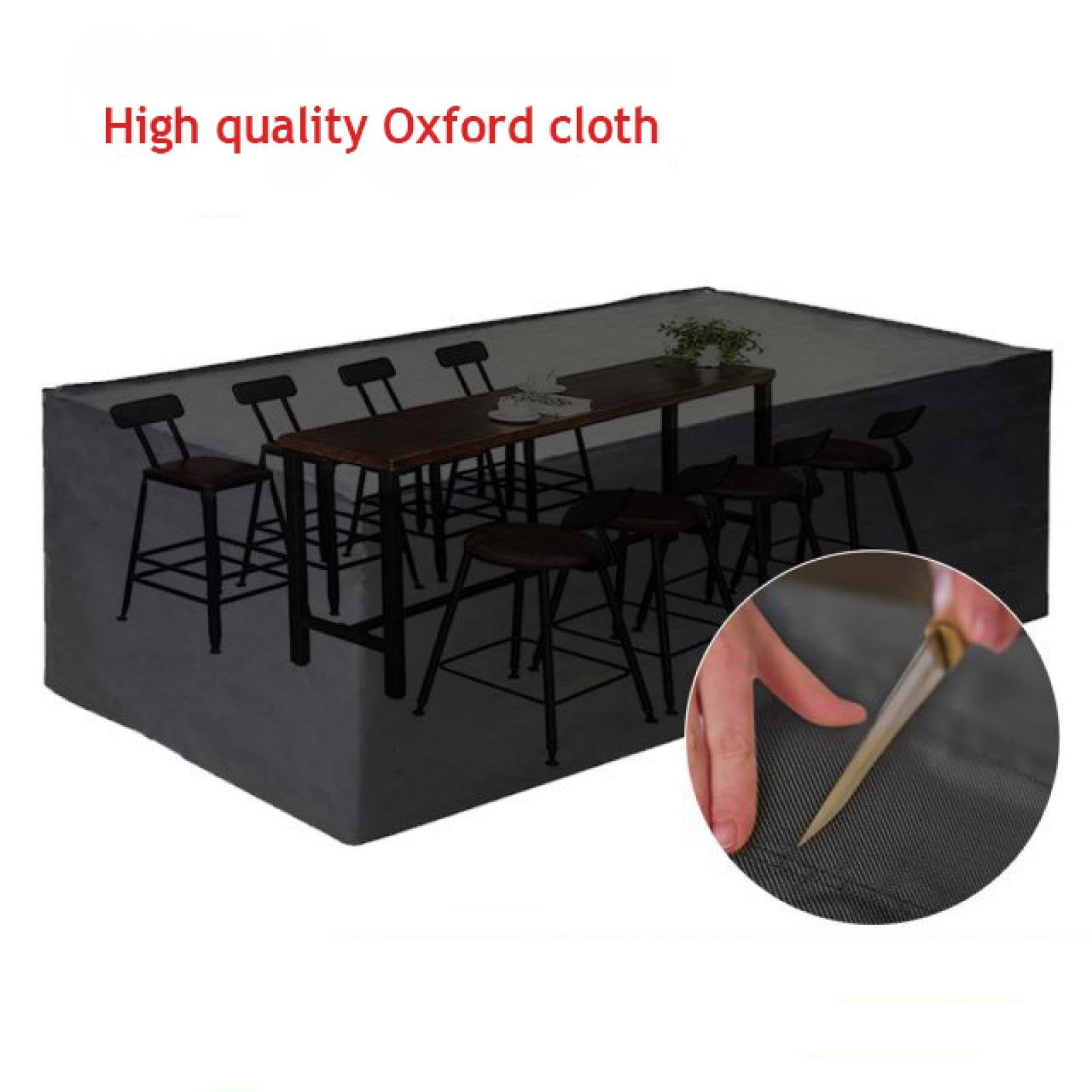 Waterdichte hoes voor tuinmeubelen, 90 x 100 x 65 cm / l x b x h zwaar belastbare tuinmeubelhoezen waterdicht, buitenterras/rotan meubelhoezen winddicht, anti-UV voor tuintafel stoel bank