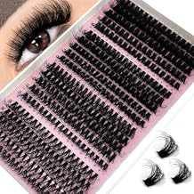 320/340/390pcs 40D-160D Mix 5D Fluffy Individual Lashes Clusters Extensions False Eyelash DIY at Home Cluster Makeup Eyelash Tools CC Curl 40D60D80D100D