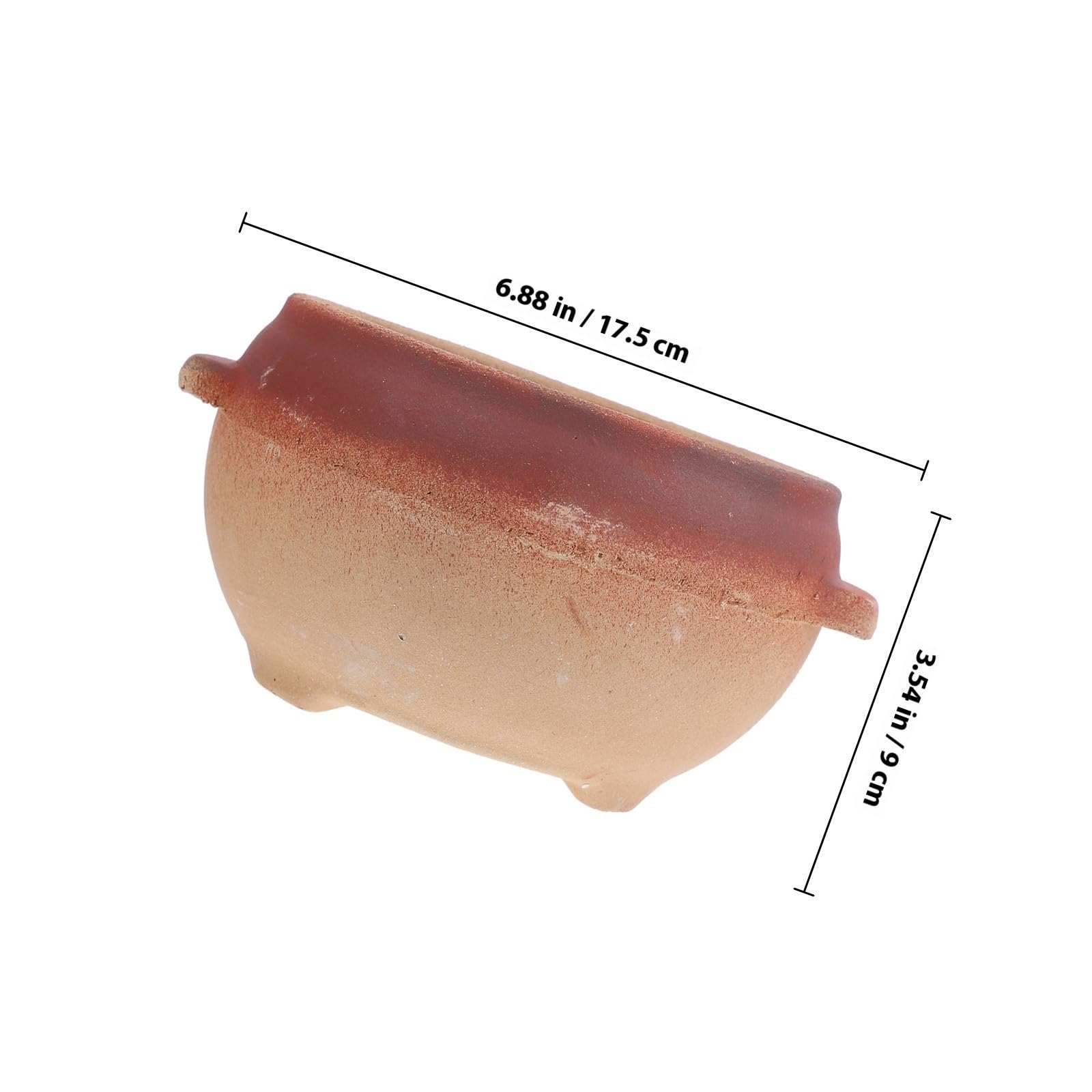 Olla de Barro sin Tapa 700ml de Arcilla para Cocinar y Guisar | Uso Doméstico y Comercial, Limpieza Sencilla, Diseño Multifunción, Capacidad Compacta para Preparaciones Calientes