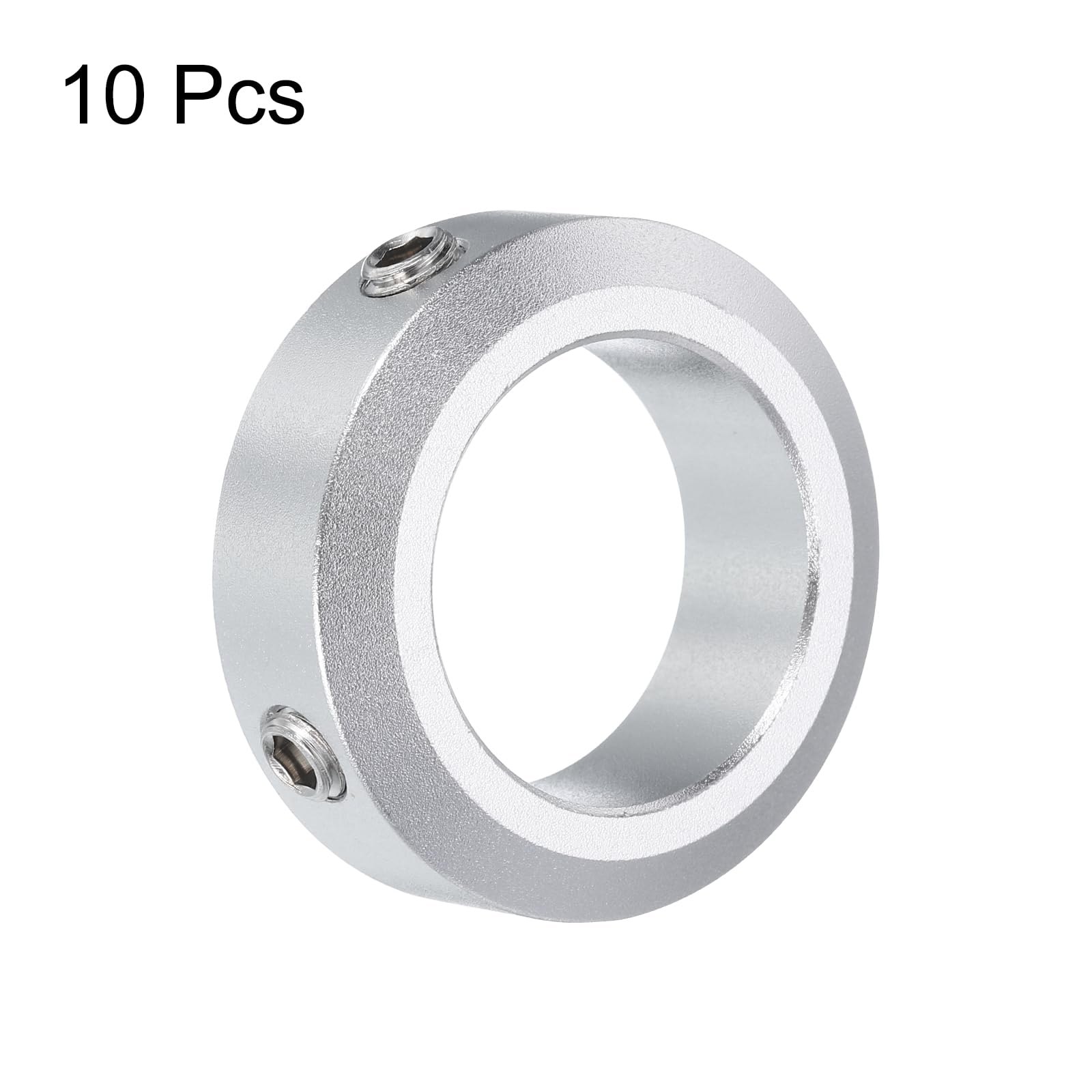 QUARKZMAN 10pz Collari a Vite per Alberi da 25mm, Collari per Albero Alluminio, Od 38 Mm e Spessore 12 Mm, Collare Morsetto a Vite, Collare Arresto per Guida Albero Asta Raggire