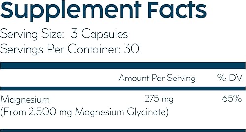 Miniatura 3 de Azad Glicinato de magnesio 200 mg  Magnesio de alta absorción para relajación muscular, apoyo al sueño, equilibrio del estado de ánimo y salud