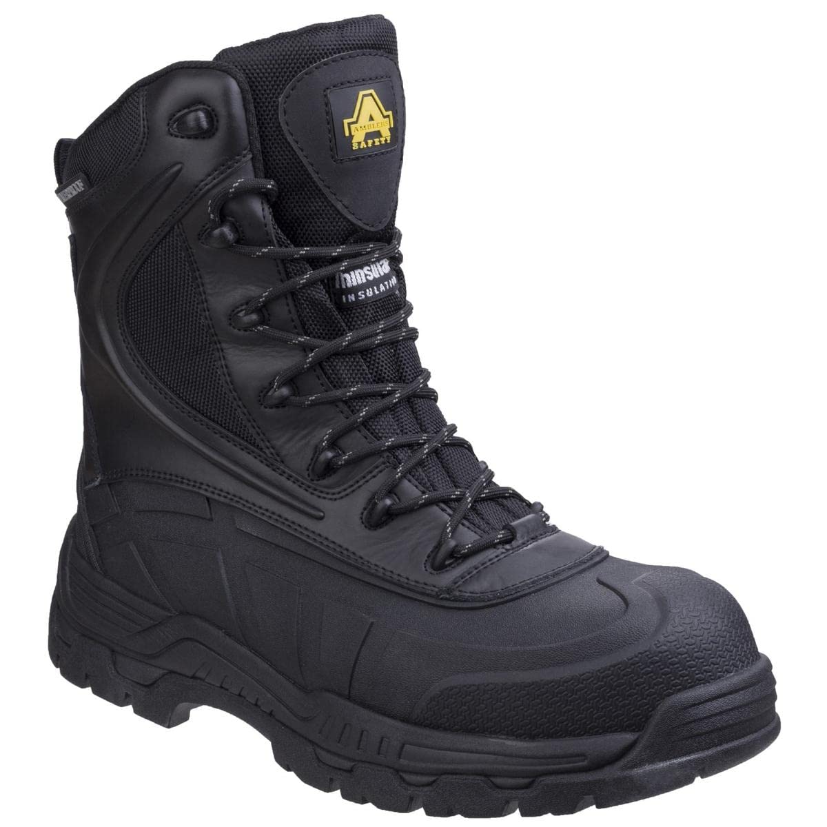 Amblers Safety Mens AS440 Hybrid Metal Free Hi-Leg Waterproof Safety Boot Black Size UK 14 EU 49
