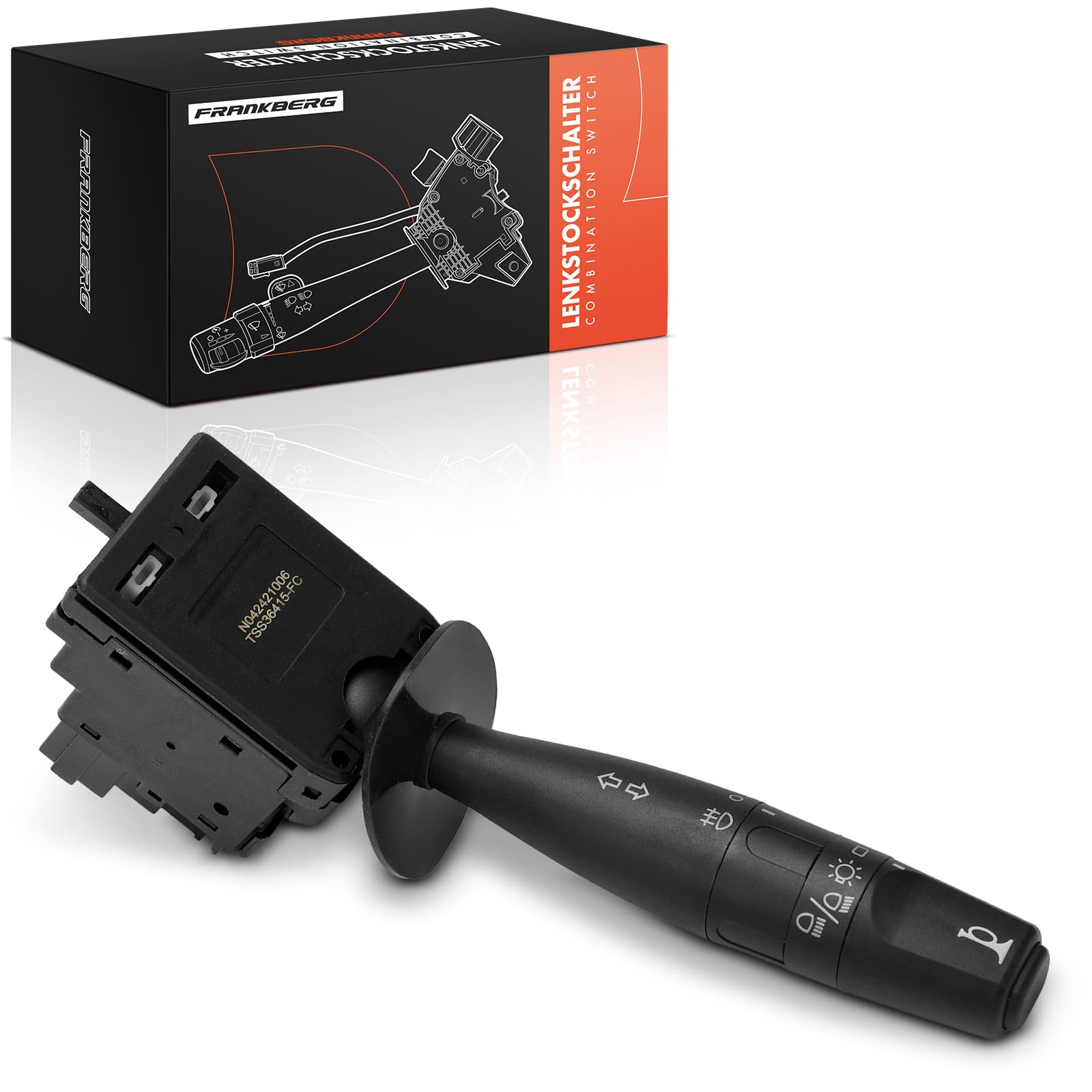 Frankberg Commutateur de colonne de direction, commutateur de clignotant | Compatible avec: Berlingo/Berlingo Premier monospace GFK GJK MF, 306 7B N3 N5, Fourgonnette Saxo à hayon S3
