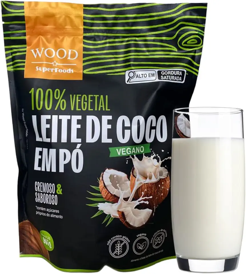Leite de Coco em Pó 100% Vegetal Vegano Sem Lactose 907g