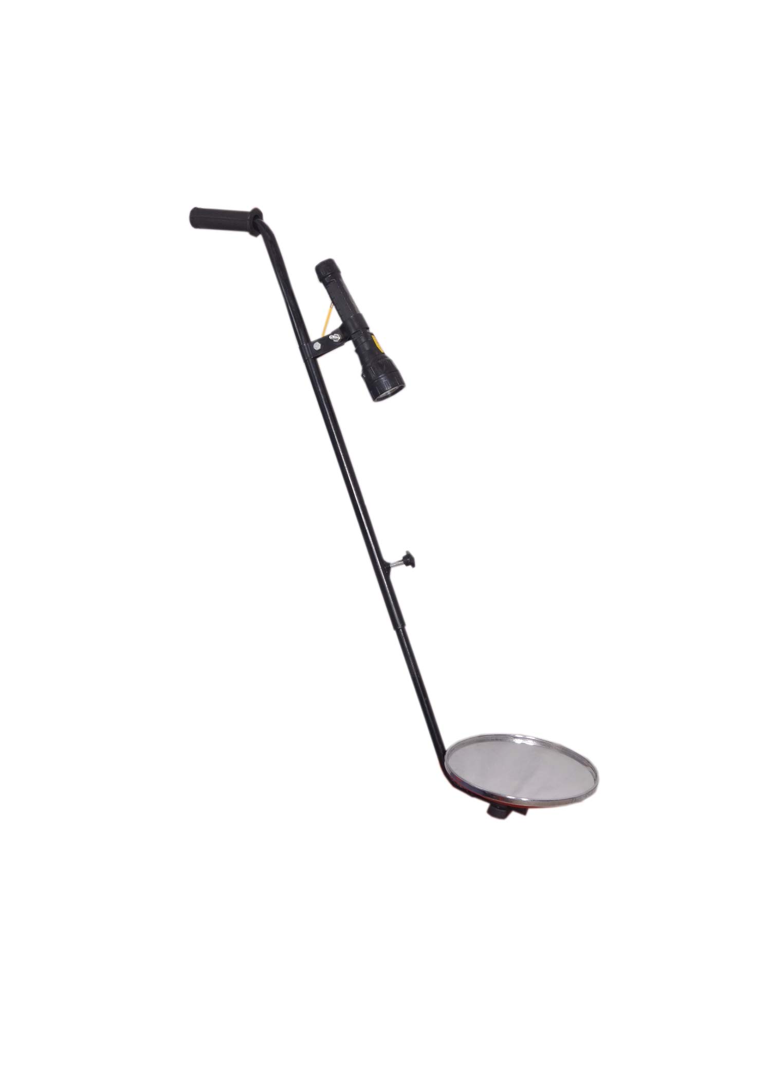 PMS Vehicle Search Mirror| Unbreakable Mirror with Torch | Under Vehicle Search Mirror - Trolley Type | Mirror Size - 9x5 Inches | Under Vehicle Search Mirror with Telescopic Handle (Style 2)-image-4