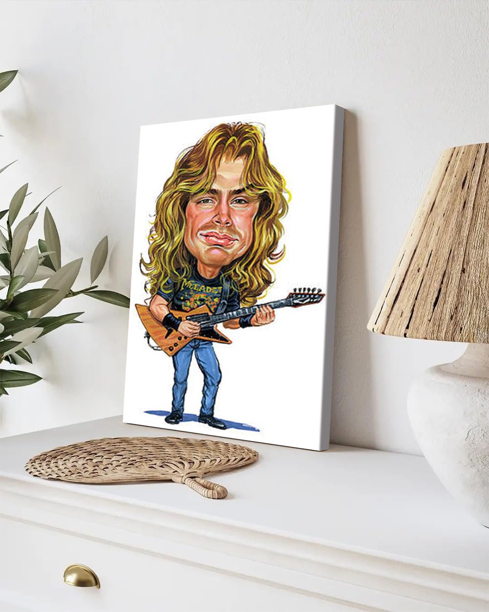 GADGETS WRAP Canvas Gallery Wrap Framed for Home Office Studio Living Room Decoration (9x11inch) - Dave Mustaine