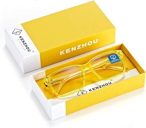 Miniatura 5 de Lentes ligeros para computadora con bloqueo de luz azul, marco acrílico antialérgico, antifatiga ocular para mujeres y hombres