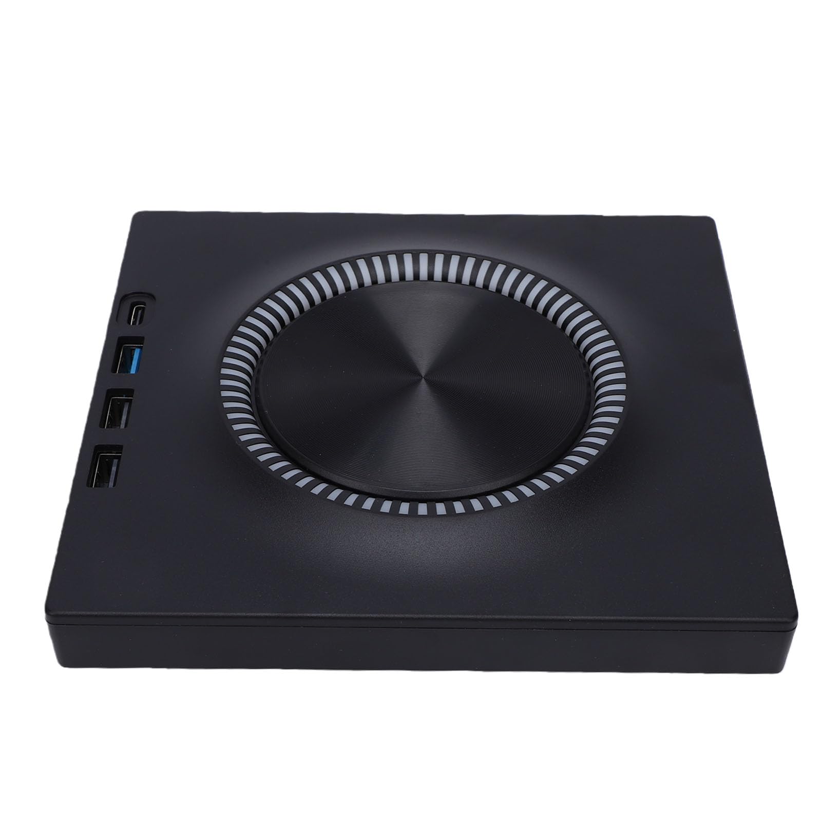 Cuifati Externes Optisches Laufwerk, 7-in-1, 5 Gbit/s, Hochgeschwindigkeits-USB 3.0, CD-DVD-Brenner, Schlank, Tragbar für Desktop-PC, Externes CD-DVD-Laufwerk mit USB-Hub und Kartenleser, Kompatibel