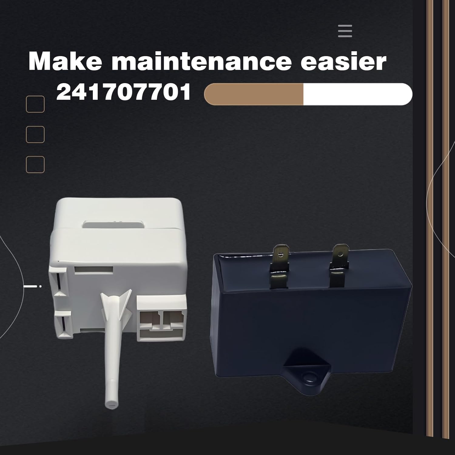 241707701 241707715 241707705 241707720 Refrigerator Compressor Start Relay Replacement (241707701)