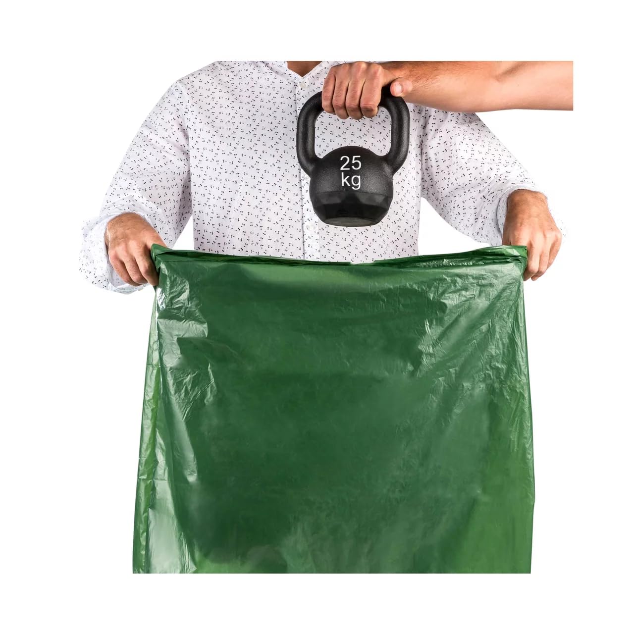 RELEVO - Bolsas de basura 100% recicladas, 30 L, 15 unidades, 6 unidades