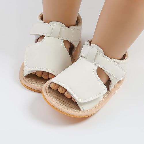 Miniatura 4 de SOFMUO Sandalias de bebé niña con lazo suave para niñas pequeñas, vestido de princesa, zapatos de verano para caminar