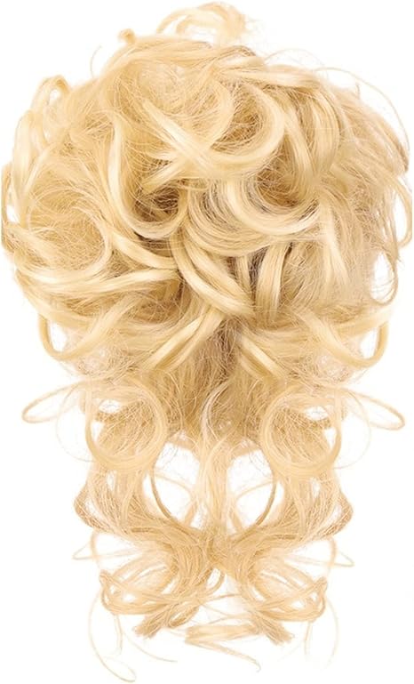 Amazon Co Jp お団子ヘア 乱れたおだんごヘアピース シュシュ スーパーロング 乱れたアップヘア ヘアエクステンション ゴムバンド付き カーリー ウェーブ ポニーテール 合成シニョン 女性用 エクステ 太いアップスタイル Color 008 ビューティー