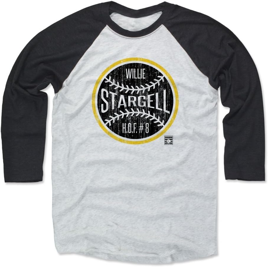 500 LEVEL Willie Stargell 3/4 Sleeve Raglan T-Shirt - Willie Stargell Ball