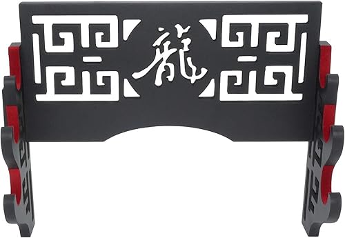 Miniatura 8 de Eforlife Velvet Protect - Soporte de pared para espada con tiras de fieltro para espadas Katana Wakizashi Genji y Samurai (3 niveles clásicos)