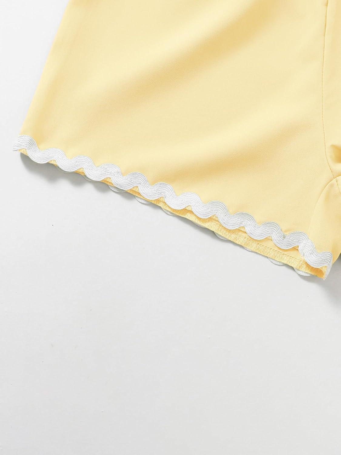Girls Summer Outfits Cute Sleeveless Ruffle Scalloped Hem Tiered Tank Tops and Elastic High Waist Short Sets