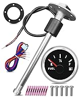 Vista 7 de Medidor de nivel de combustible 0-90 ohm - 2" 52mm Universal para auto, generador, motocicleta, tractor, yate, RV, blanco