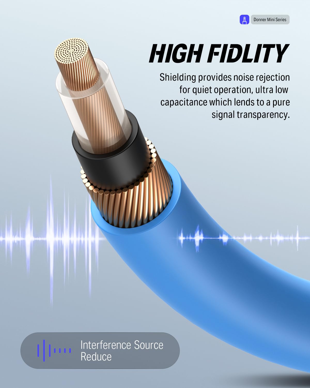 Câbles De Guitare électrique Multicolores, 6 Pièces