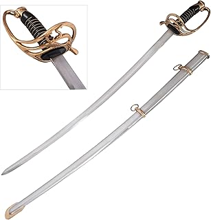 Shelby Officers Civil War Sword Replica Handmade with Steel Scabbard