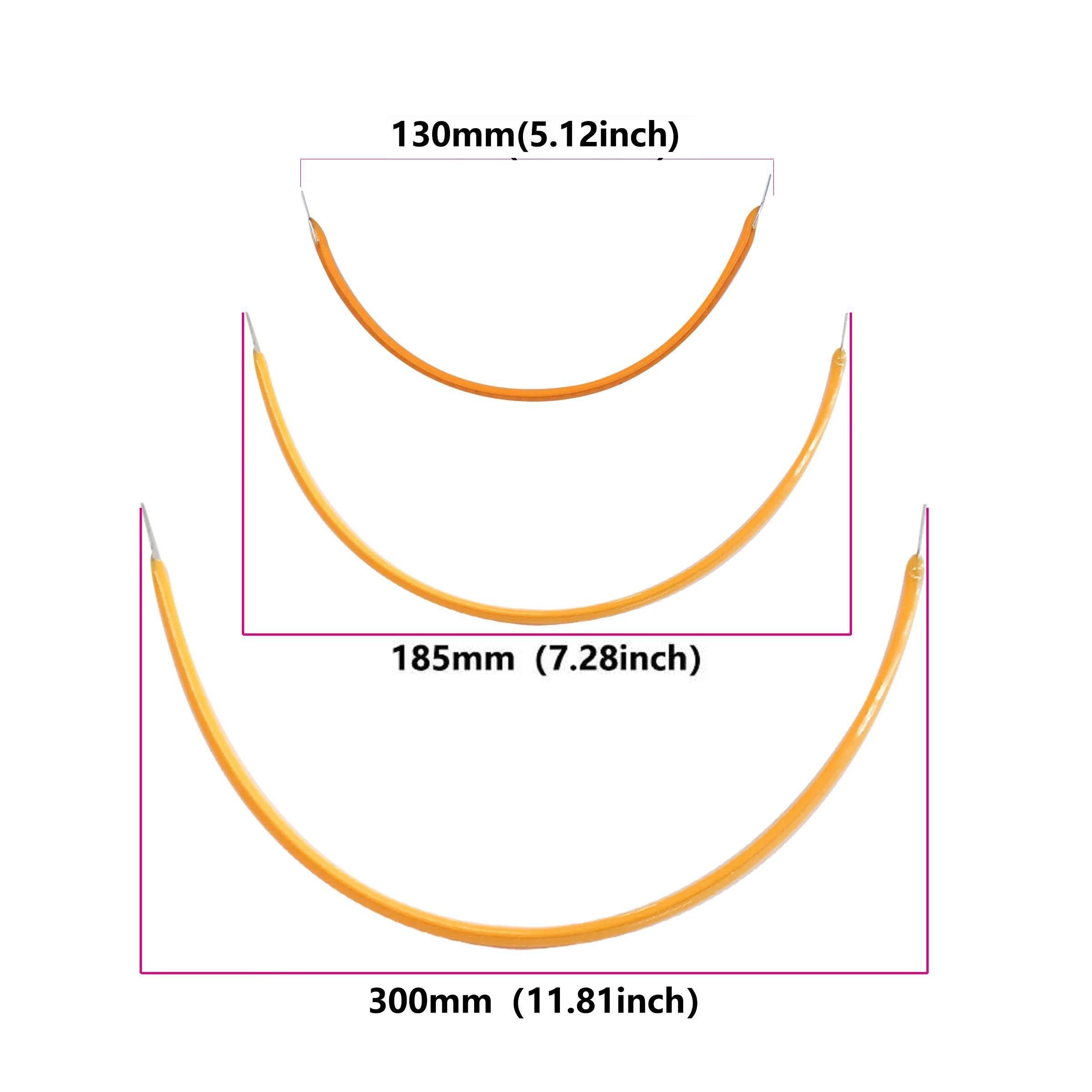 10 szt. żarówka elastyczny filament LED DC 3 V 130 mm 300 mm filament LED 9 V 12 V 24 V części żarówki Edisona części żarówek 12 V-300 mm zielone
