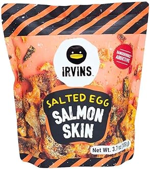 IrvinsIRVINS Dangerously Addictive Salted Egg Chips Crisps Snacks (Salted Egg Salmon), 105g (Pack of 1)