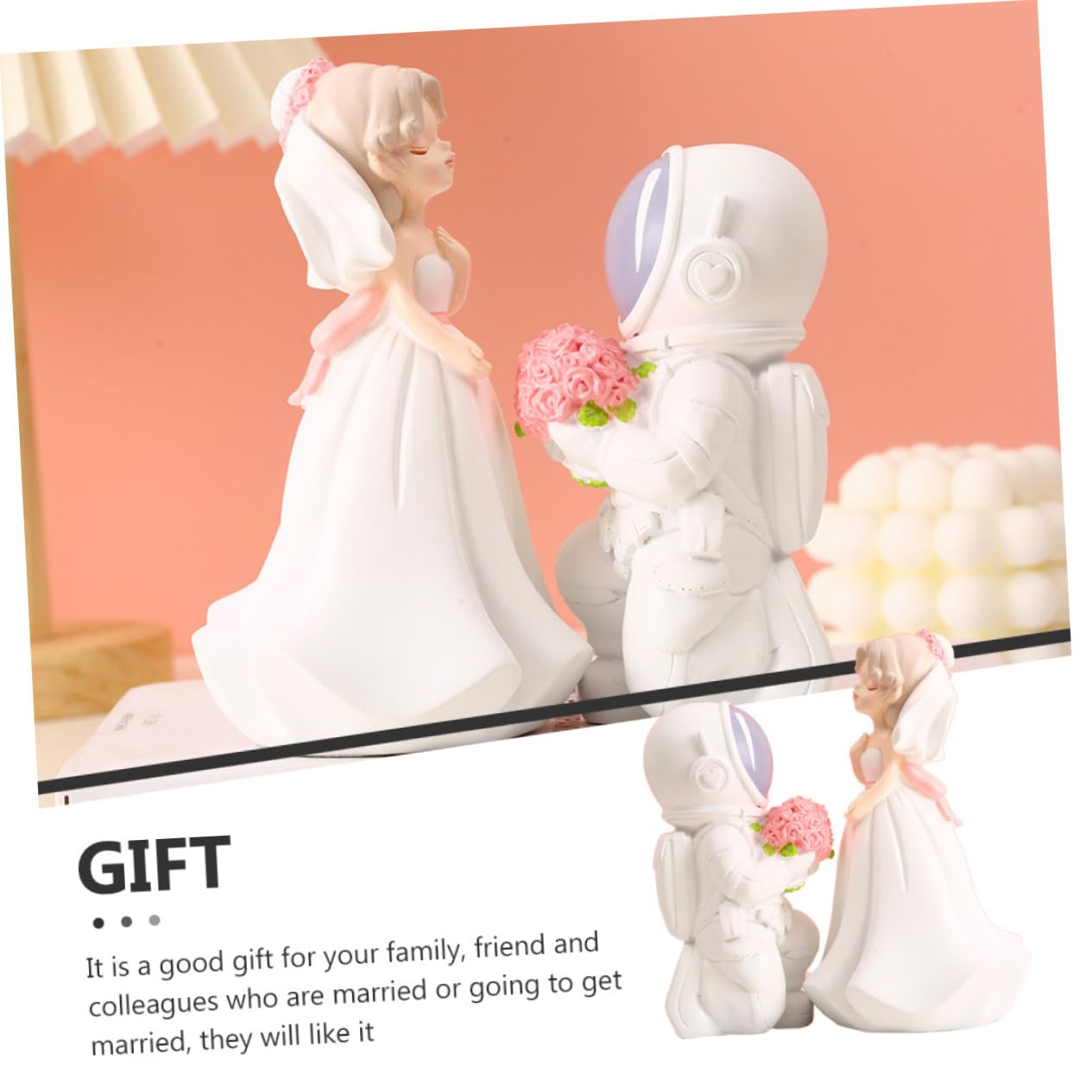 1paar Brautpaar Figuren Resin Hochzeitsdeko Cake Topper Für Verlobung Und Jubiläen Puppen Als Tischdeko Für Braut Und Bräutigam