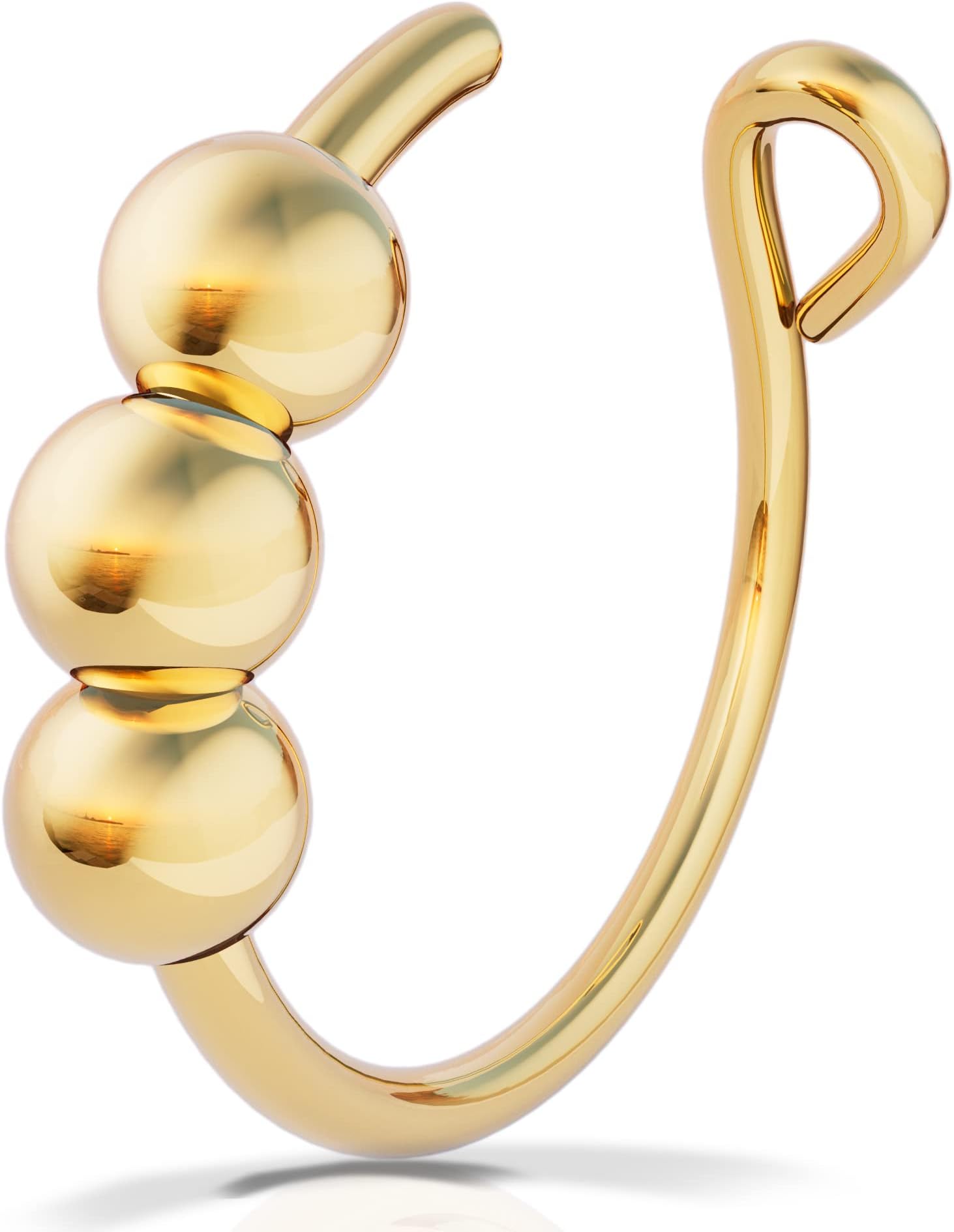 Fake Nose Ring - No piercing needed - 14K Gold Filled Faux Nose Piercings