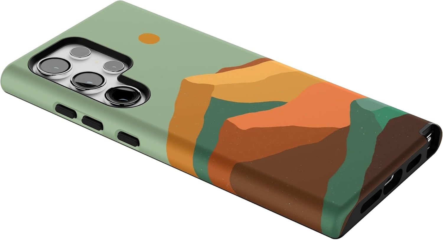 Casely Galaxy S24 Ultra Case | Endless Peaks | Colorblock Mountain | Essential Slim Dual-Layer Protective Design