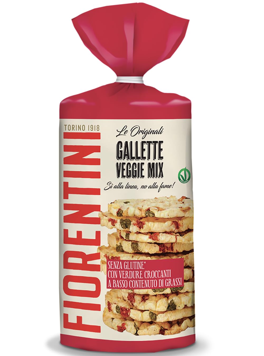 Fiorentini Veggie Mix Gallette con Verdure Croccanti: Patata, Barbabietola Rossa, Carota e Spinacio (Senza Glutine) 120g [CAIYA® BOX da 8 Confezioni]