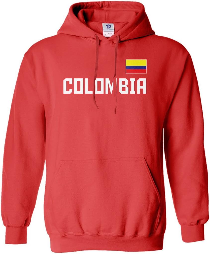 Threadrock Women's Colombia National Pride Hoodie Sweatshirt