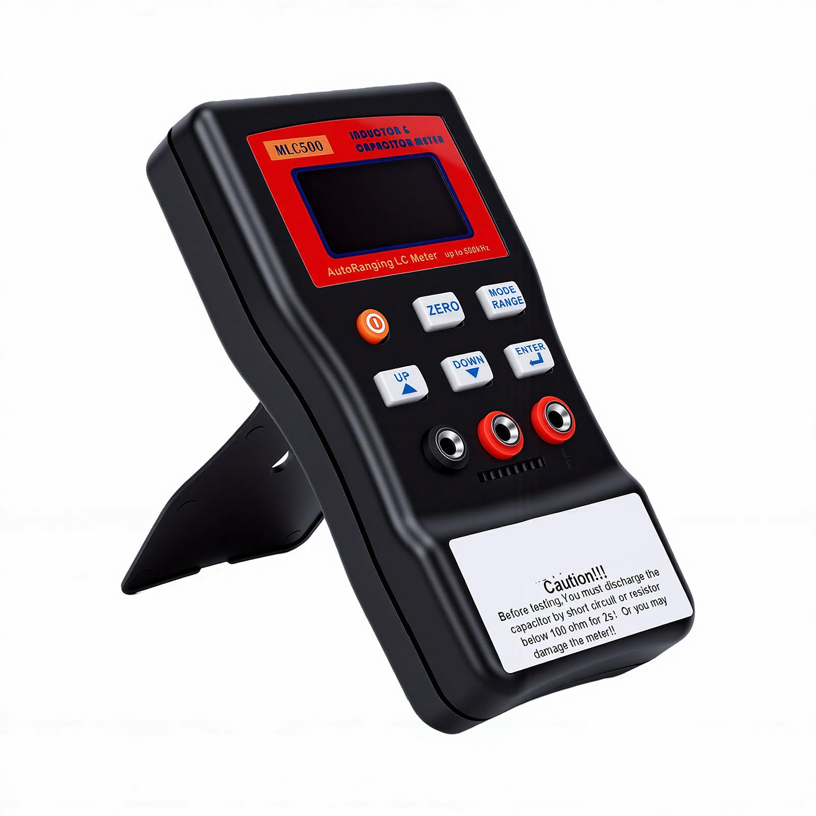 Cyfrowy Tester Kondensatorów, 1 PF do 100 MF 1 UH do 100 H Miernik Indukcyjności Pojemnościowej z Automatycznym Zakresem, Wyświetlaczem LCD 128x64 i Oprogramowaniem Komputerowym,