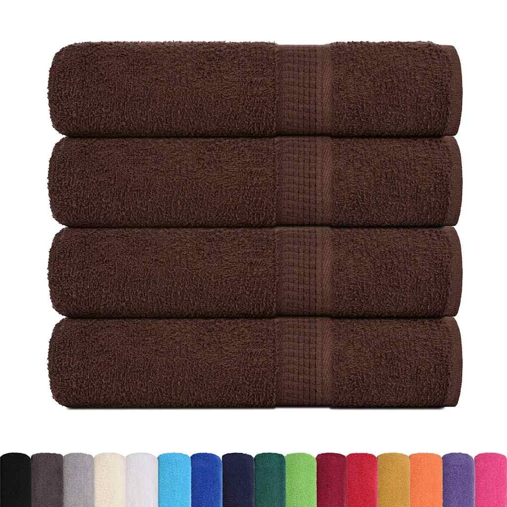 FROGN - Set di 4 towels, in cotone, 50 x 100 cm, 360 GSM, certificato Oeko-TEX, morbido e assorbente, per uso quotidiano, lavabile in lavatrice