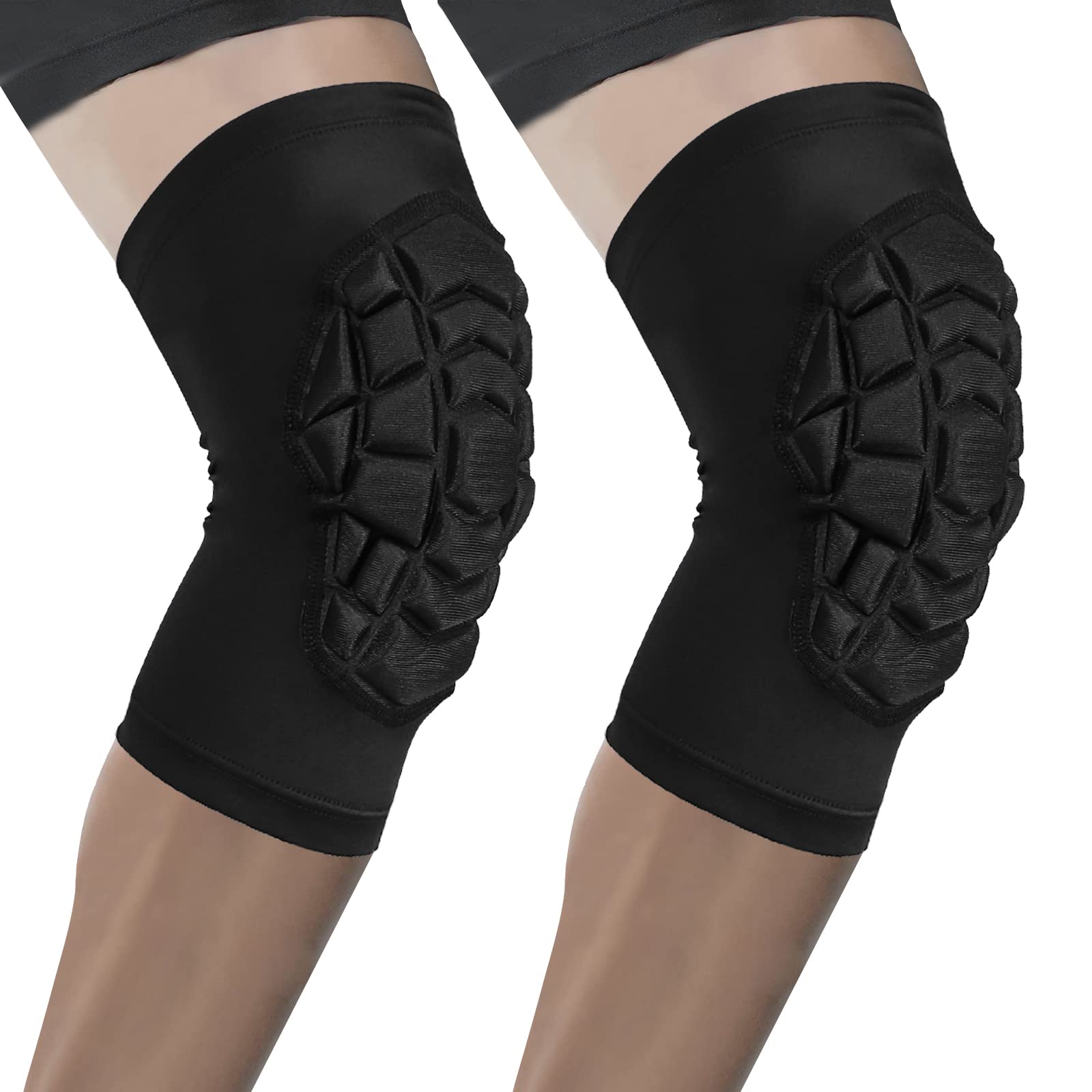 Knee Pads Compression Leg Sleeve Knee Sleeve for All Sports Wrestling Protector Gear, 1 Pair of Knee PadedClimatePartner certified