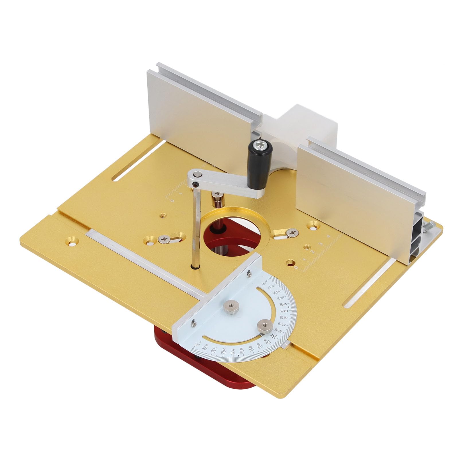 Generic Kit de de Enrutador de Elevación Manual Confiable para Carpintería, para Entusiastas de la Artesanía y Carpinteros Profesionales Aleación de Aluminio y Acero Inoxidable